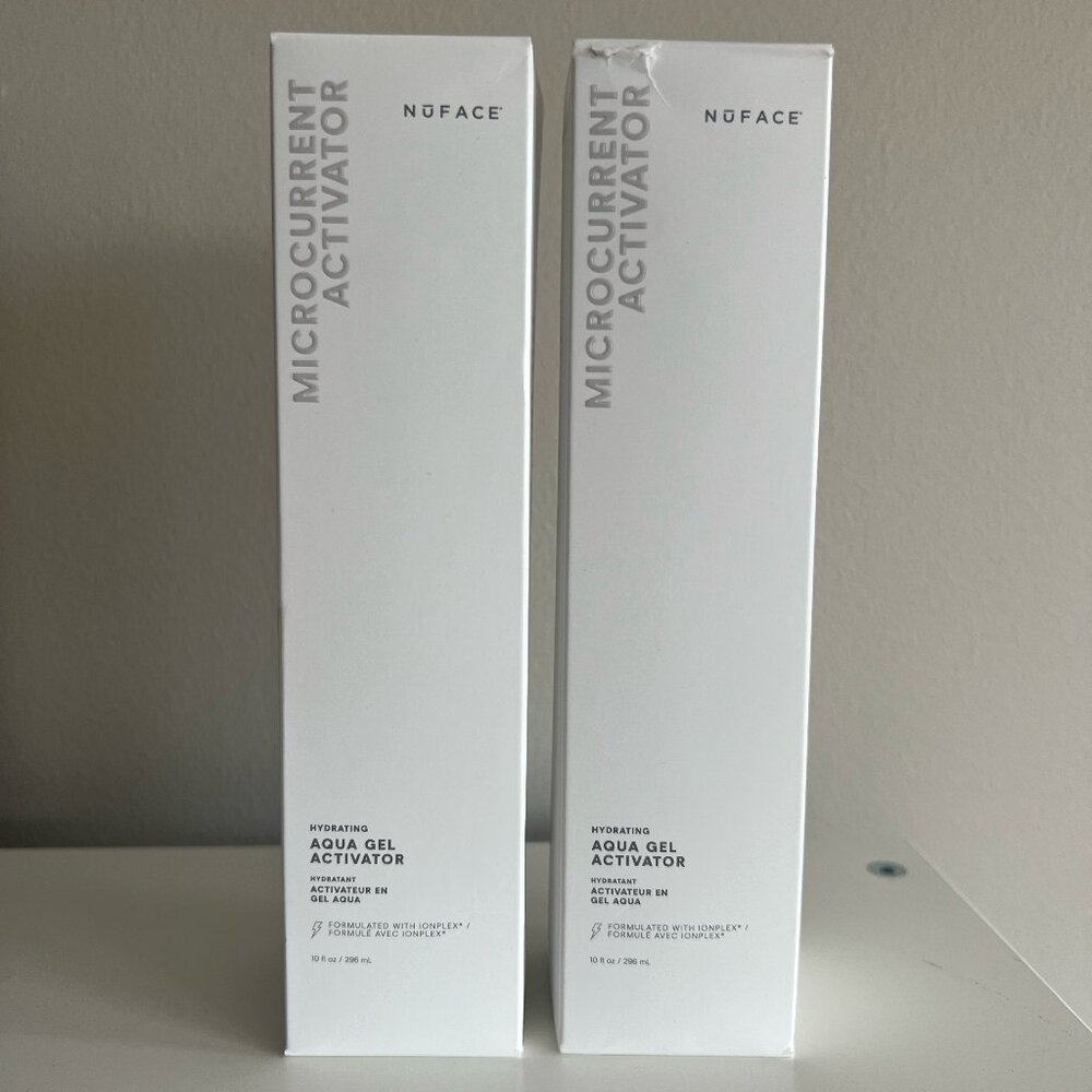 NuFACE Hydrating Aqua Gel 10 oz / 295 mL - New & Unopened - Lot of 2